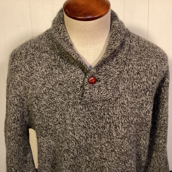 Mens shawl collar sweater made by Environmental Clothing Co made in USA - Picture 2 of 8